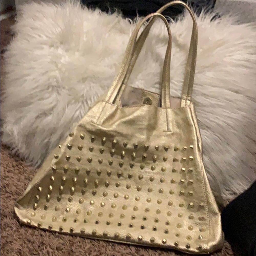 Steve Madden Studded Gold Pocketbook